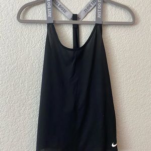 Nike “Just Do It” Dri-Fit Womens Black Workout Tank